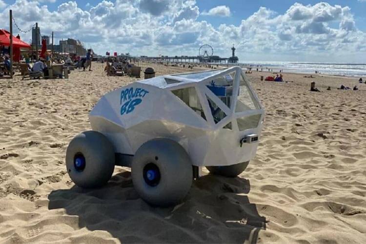 BeachBot หุ่นยนต์เก็บก้นบุหรี่บนชายหาด นวัตกรรมจากเนเธอร์แลนด์